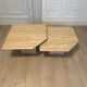 Travertine pull-out tables Classico, Italy, 1970s
