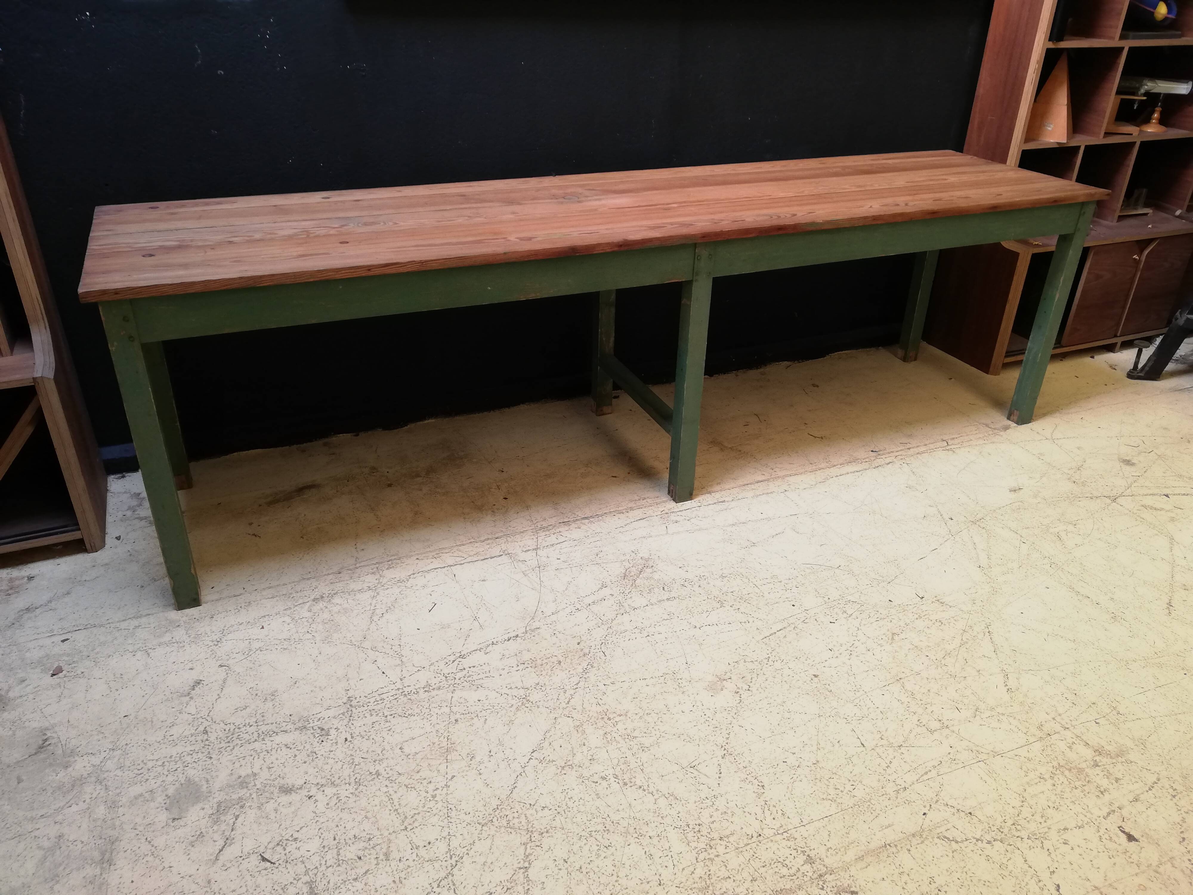 Old draper table 8/10 people, 2,70m