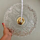 Vintage glass lampshade pendant light - tableware collection -