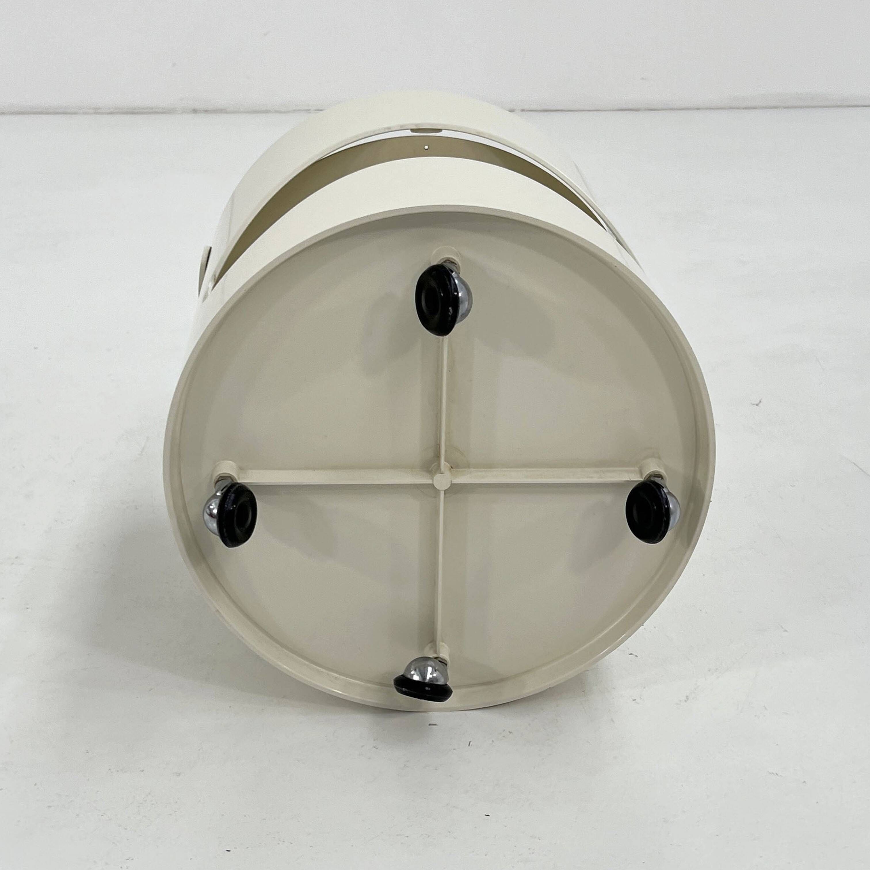 Table d'appoint Robo blanche par Joe Colombo pour Elco, 1970