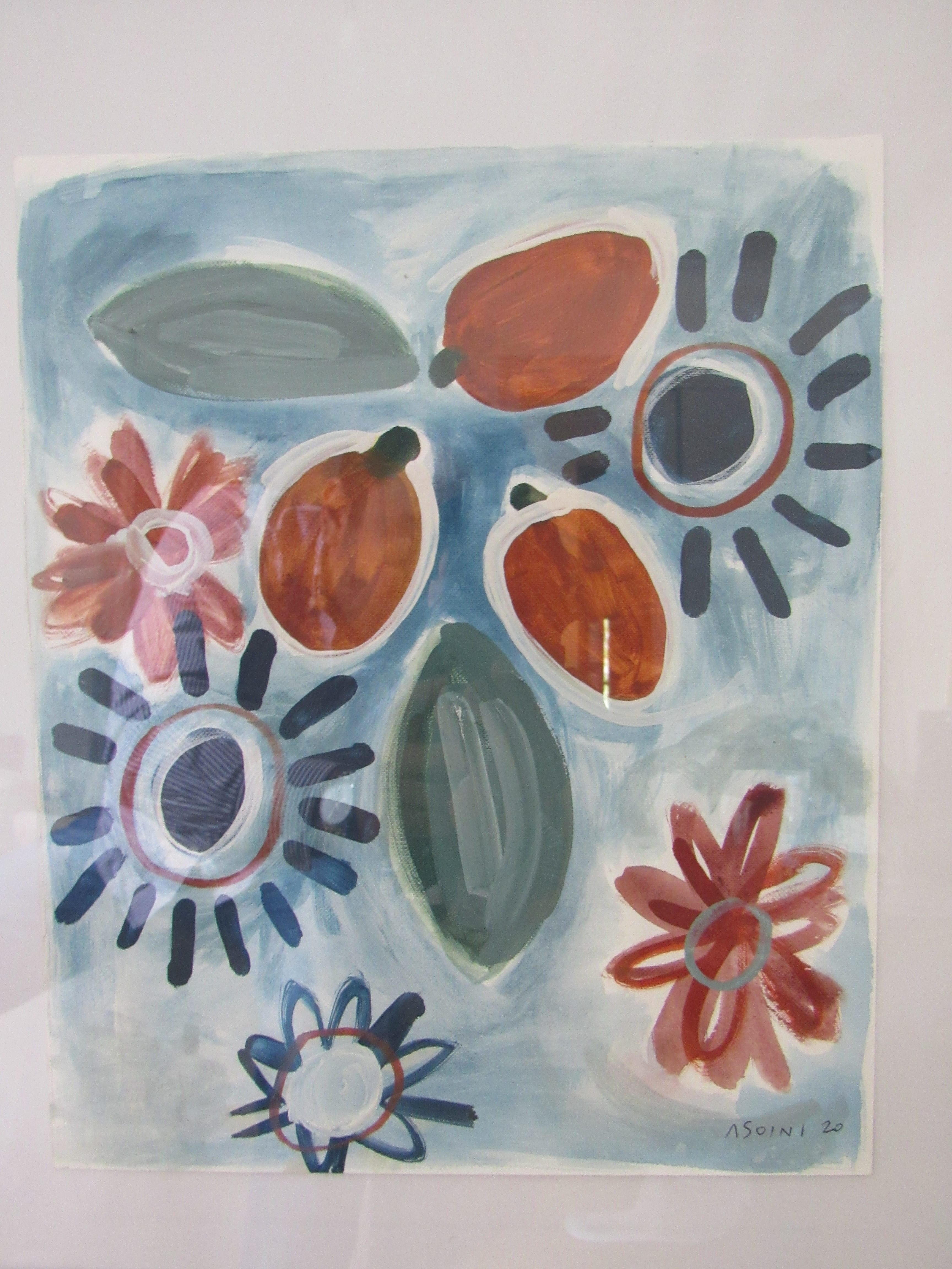 Pair of paintings by Laura Asoini Summer fruits