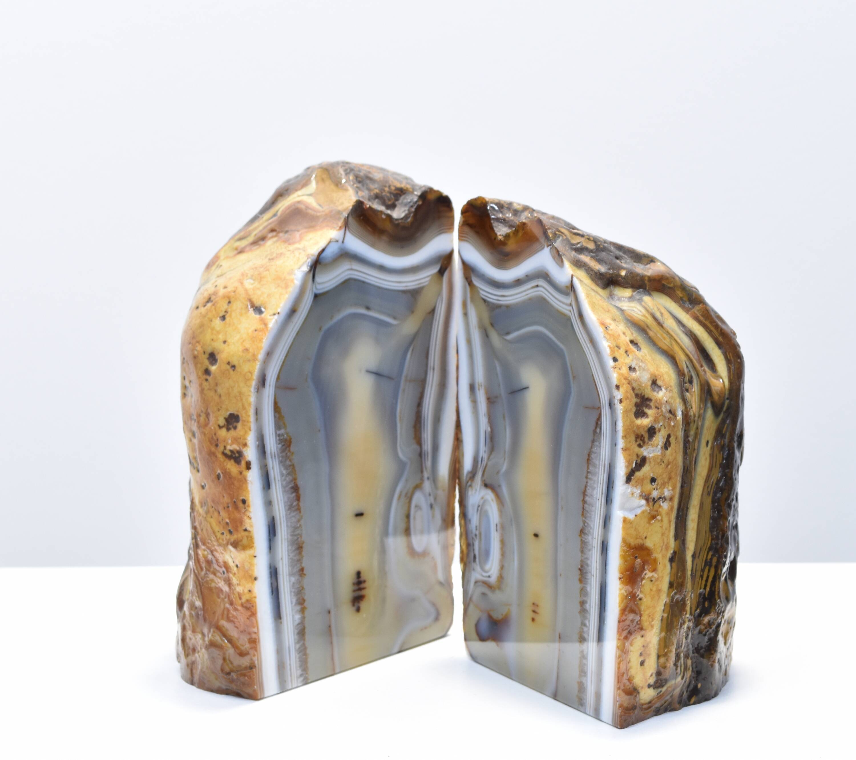 Agate polished greenhouse mineral book