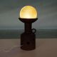 Vintage ceramic table lamp with a space age or bold look, fat lava ceramic from the 1960s.