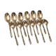 Suite of 12 small spoons with Russian silver metal ERCUIS Regency style