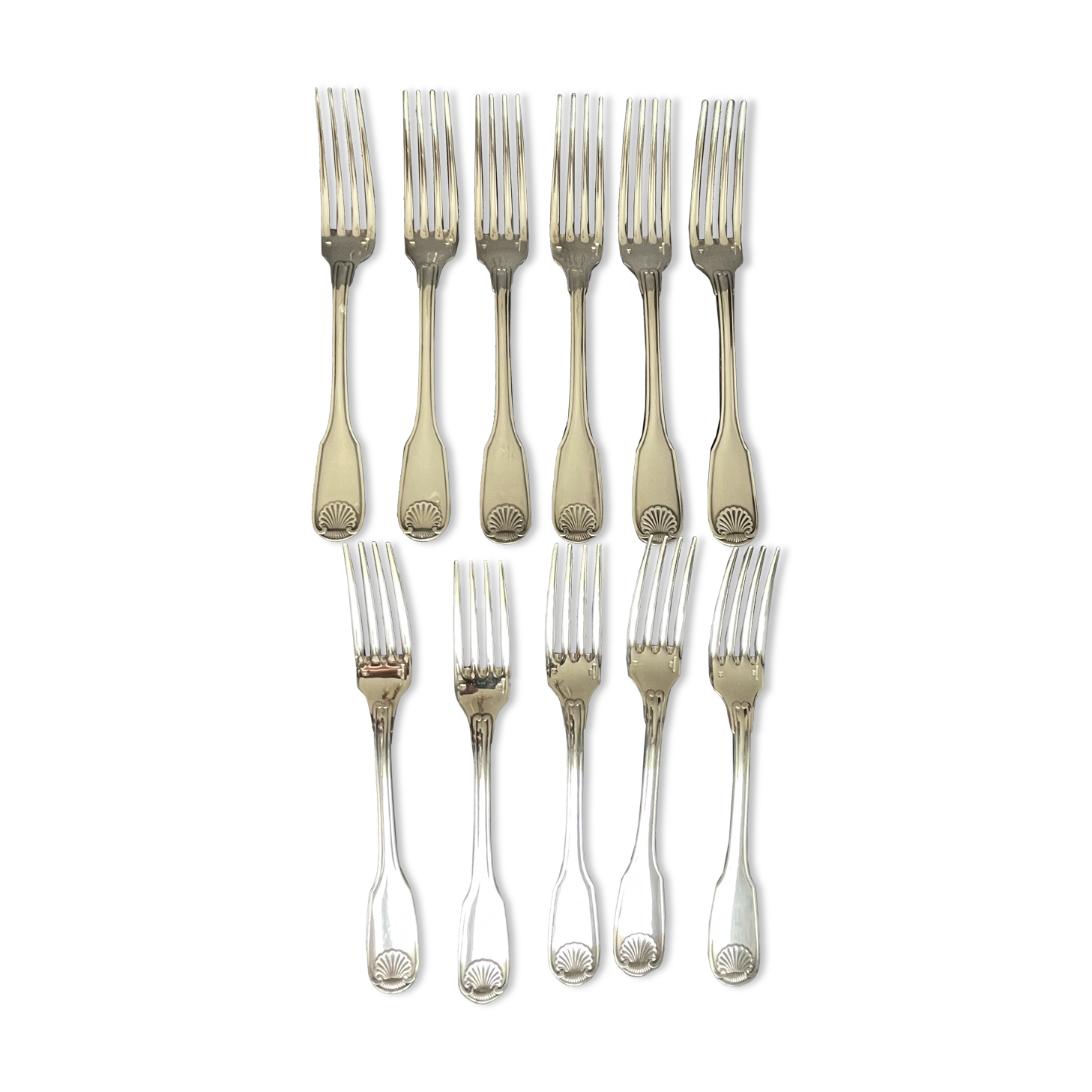 Eleven Christofle forks