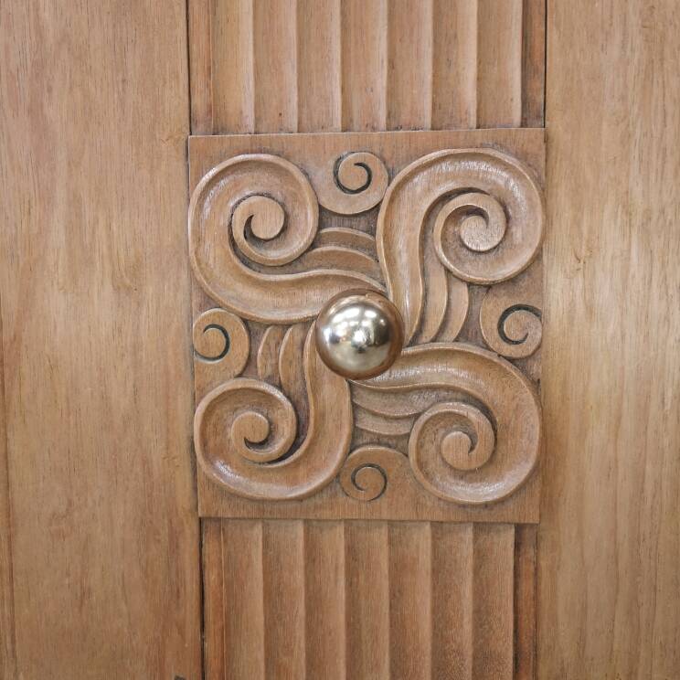 Sideboard buffet oak charles dudouyt art deco 1940