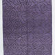 7x9 modern vintage purple  hemp area rug,