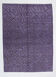 7x9 modern vintage purple  hemp area rug,