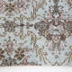 Light blue floral carpet 203x118cm