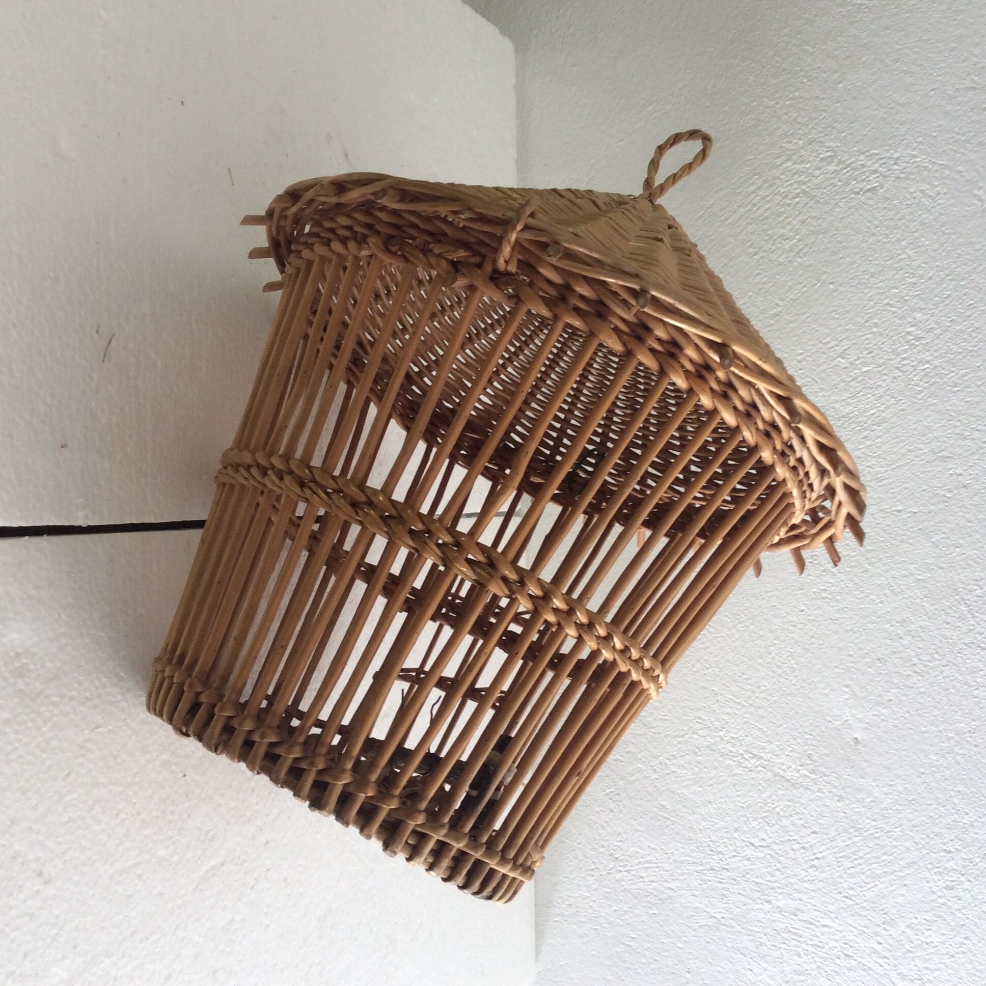 Rattan bird cage