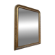 Louis Philippe mirror gilded with gold leaf, mercury mirror from the 19th century.