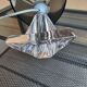 Lampe design , vintage, en cristal de daum et plexiglass, fonctionne - excellent état-