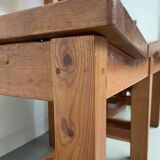 Set of table and 4 chairs, 60s mountain furniture