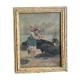 Peinture huile XIX ieme