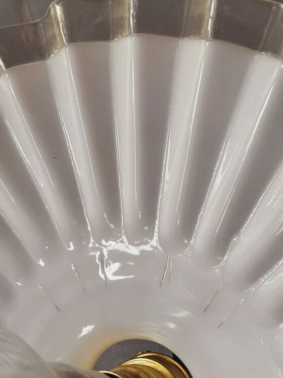 Suspension in pleated opaline 1950
