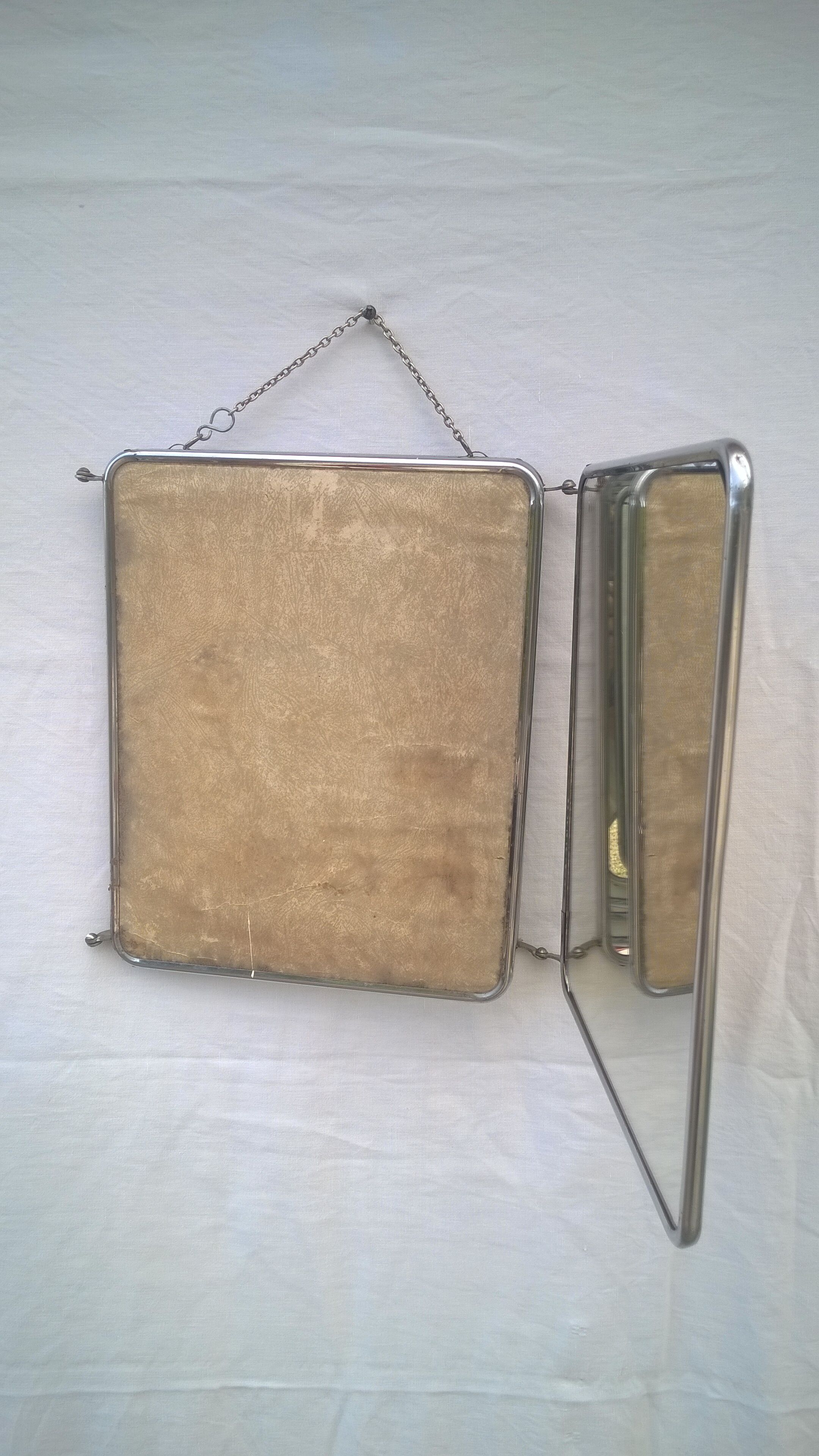 Barber triptych mirror 80x30cm