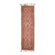1970s Vintage Turkish Hand-Knotted Wool Cotton Orange Runner Rug 104x365