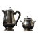 Christofle Gallia Silver Plated Coffee Pot & Sugar Bowl: Art Nouveau Regenc