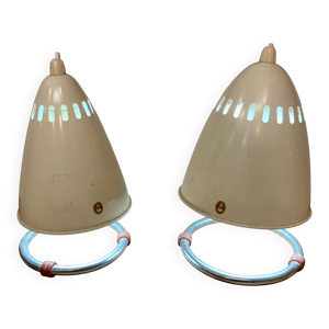 Paire de grandes lampes