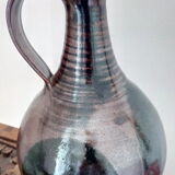Glazed earthenware carafe