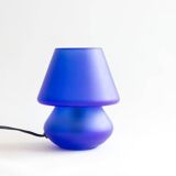 Lampe champignon bleue