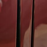 Executive desk by Jean Claude Mahey - lacquered wood & brass - Ca 1970