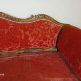 Provencal Bench in Carved Walnut in Louis XV Style, Late 19th Century