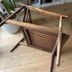 Set of 2 vintage Scandinavian boomerang style armchairs