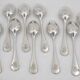 Christofle Japanese, 12 teaspoons, coffee, dessert, 14.2 cm, monogram "RD"