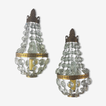 Half-hot air balloon sconces with tassels