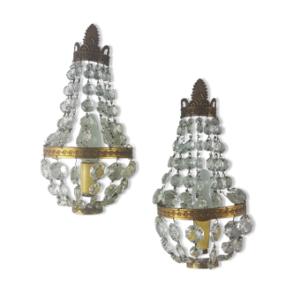 Half-hot air balloon sconces with tassels
