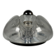 1960s 1970s Wall or Ceiling Lamp "Wave" by Koch & Lowy for Peill & Putzler