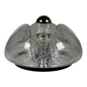1960s 1970s Wall or Ceiling Lamp "Wave" by Koch & Lowy for Peill & Putzler
