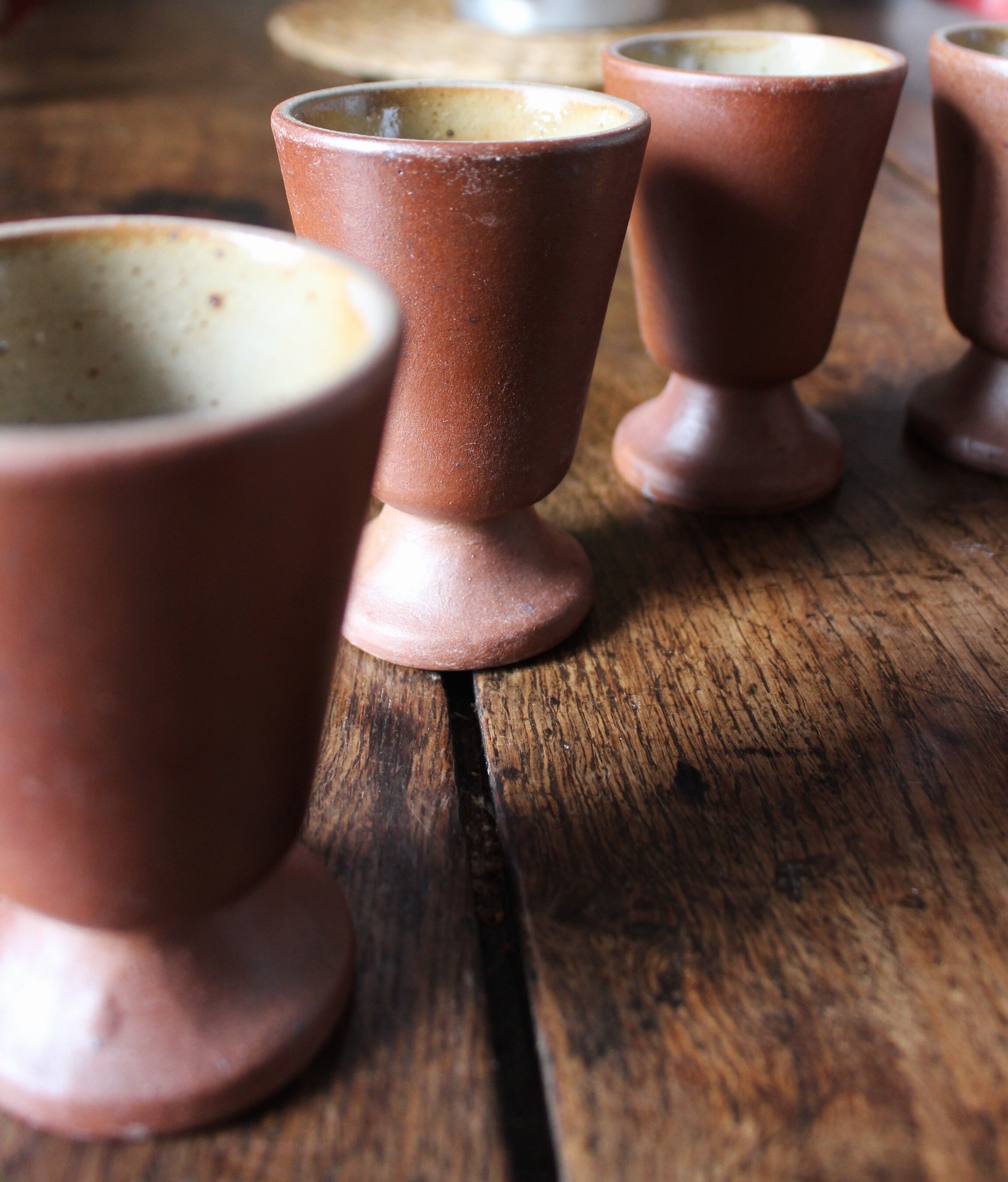 Lot 6 mazagrans vintage sandstone