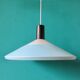 Light blue, black and white suspension, Louis Poulsen. Denmark 1960