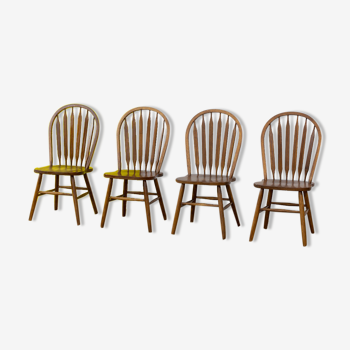 Set of 4 Vintage Scandinavian Chairs – 45 cm