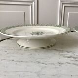 Pair of low compotiers terre de fer st amand green early twentieth century