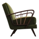 Vintage Lounger Chair in Grass Green, 1950s