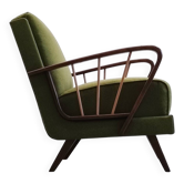 Vintage Lounger Chair in Grass Green, 1950s