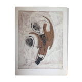 Lithograph by Josef BANC, composition 1957