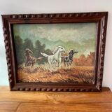 Reproduction of galloping horses