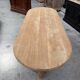 Oval table in solid oak