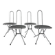 Set of 4 postmodern folding chairs by Niels Gammelgaard for Ikea, 1980s
