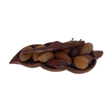 Exotic wood vintage fruit platter