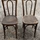 Paire de chaises de bistrot  bois courbe