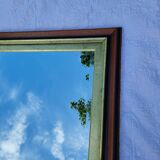 Large wooden and gold mirror