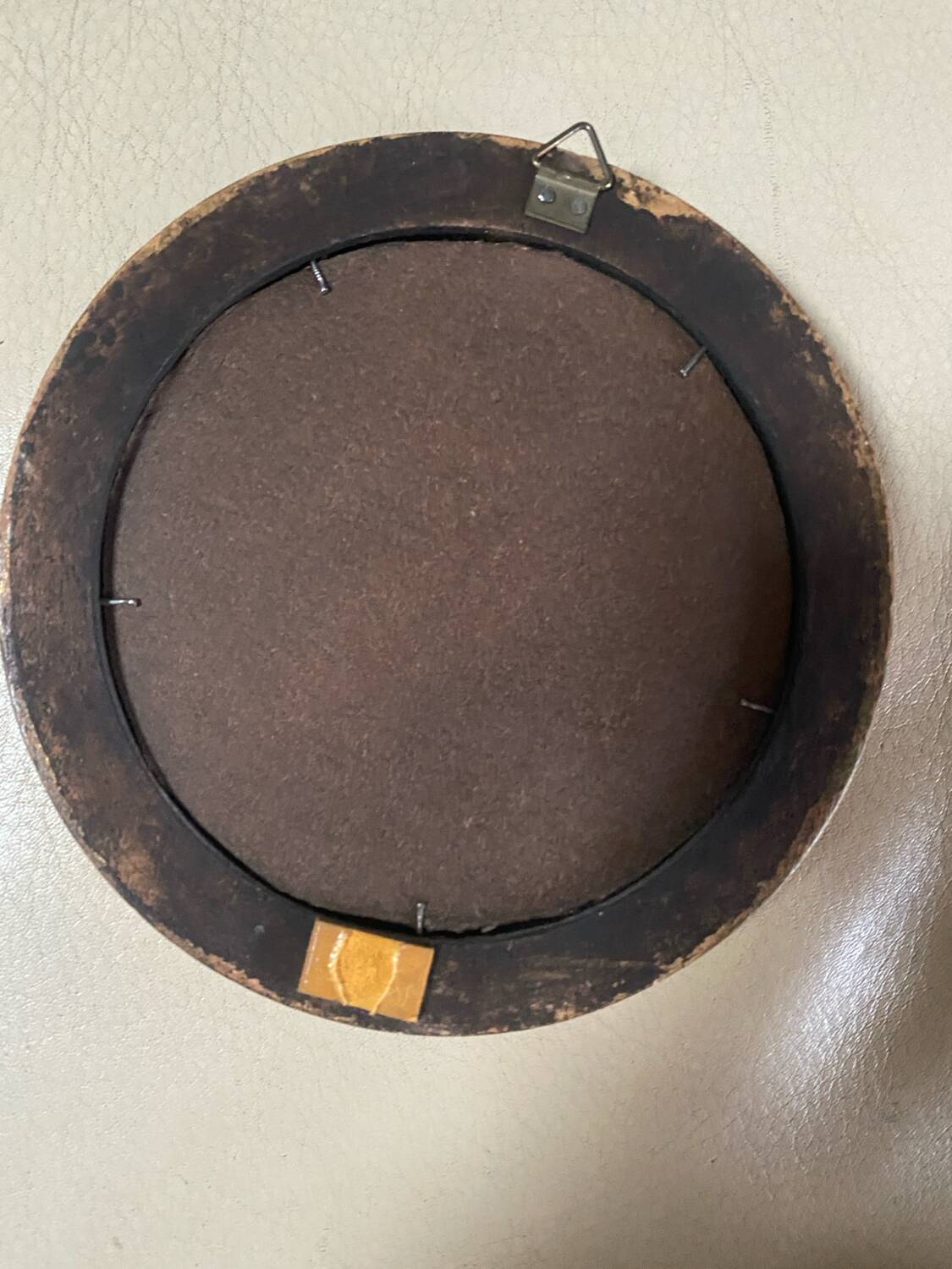 Small vintage wooden Venetian mirror