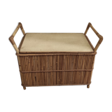 Rattan storage chest