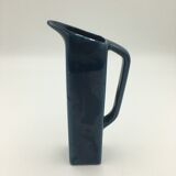 Square blue ceramic jug