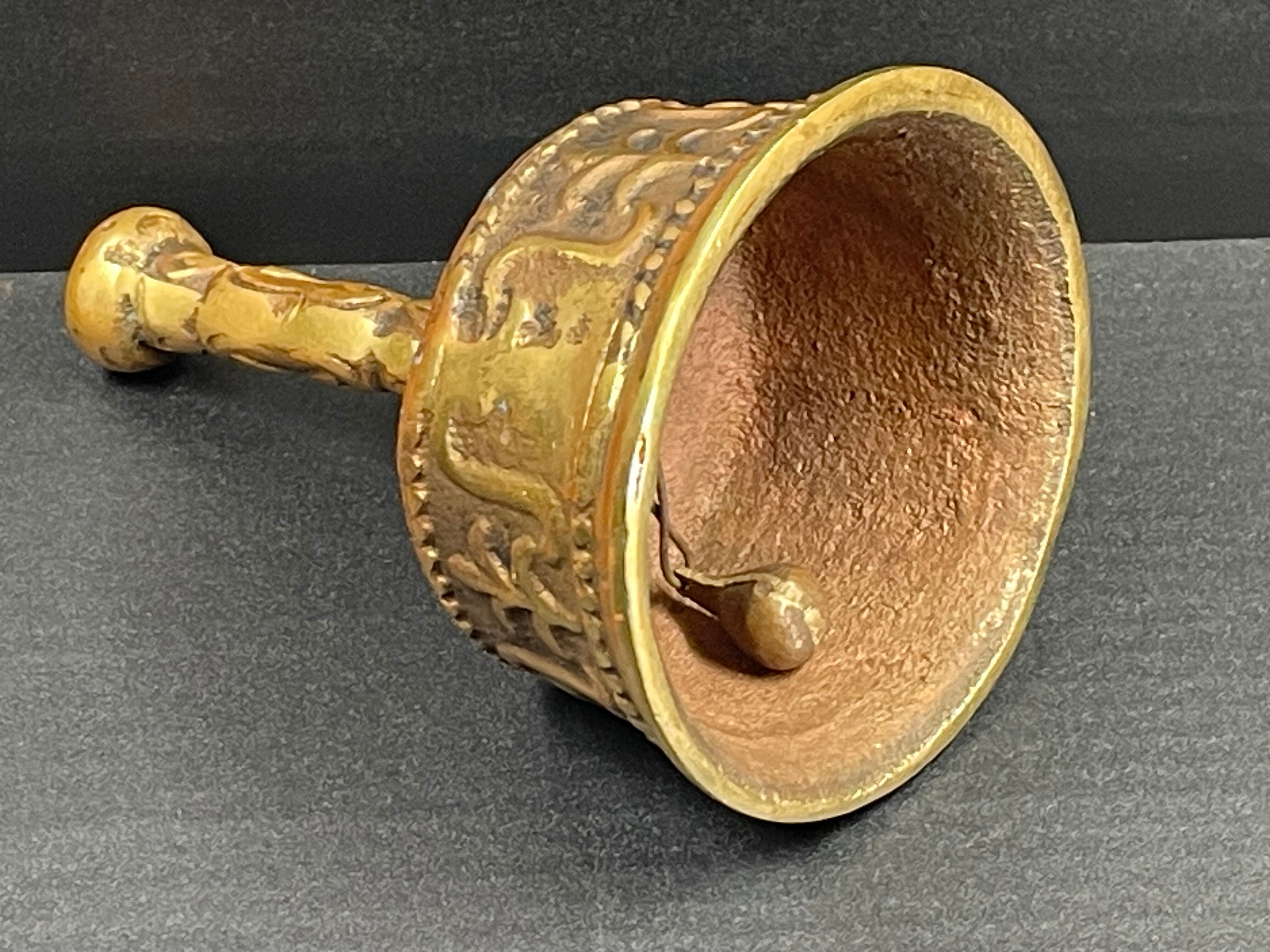 Table bell in solid bronze
